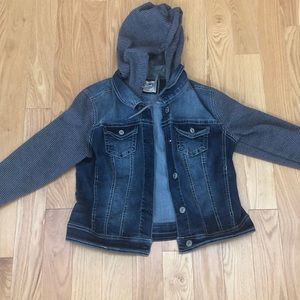 WallFlower denim jacket w/ hood